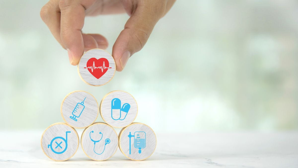 Medische symbolen bij de terugbetaling osteopaat per ziekenfonds.